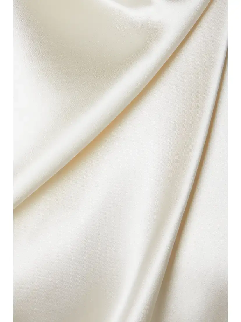 Danielle Frankel Sasha Draped Silk-charmeuse Halterneck Gown | Thumbnail 4 Danielle Frankel Sasha Draped Silk-charmeuse Halterneck Gown | Thumbnail 4