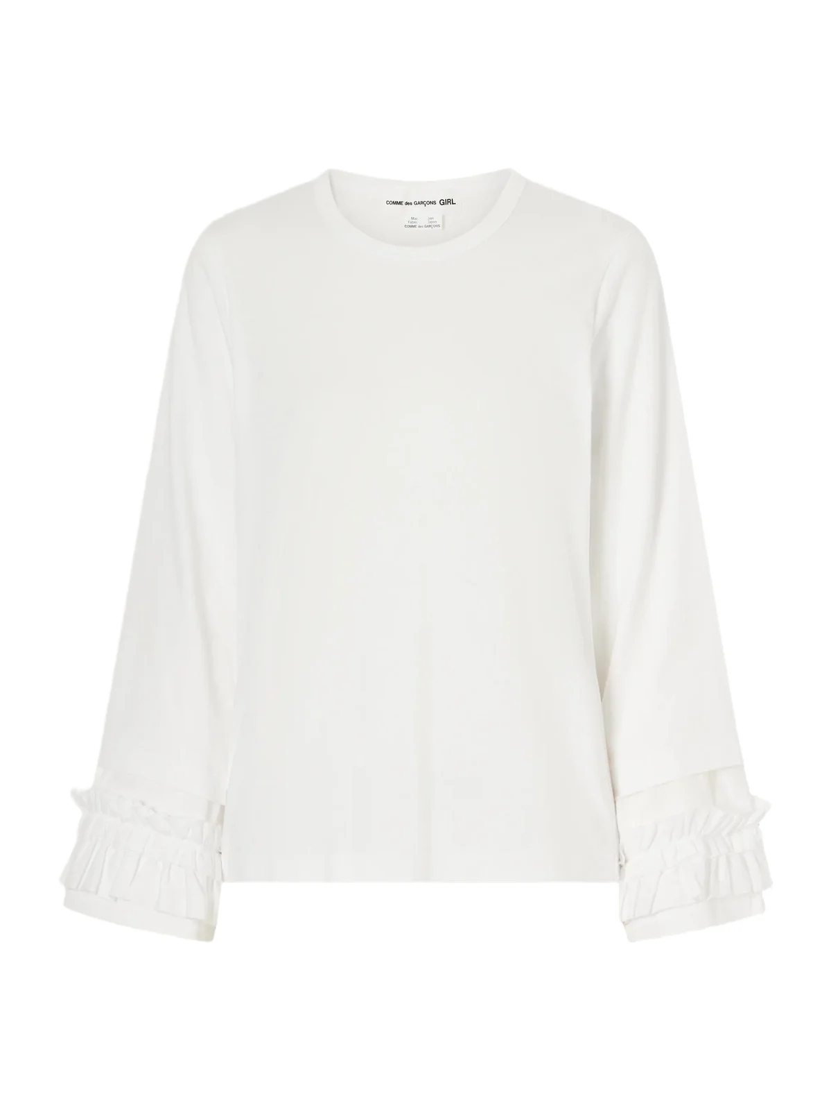 Comme des Garçons GIRL Ruffled Cotton-jersey T-shirt
