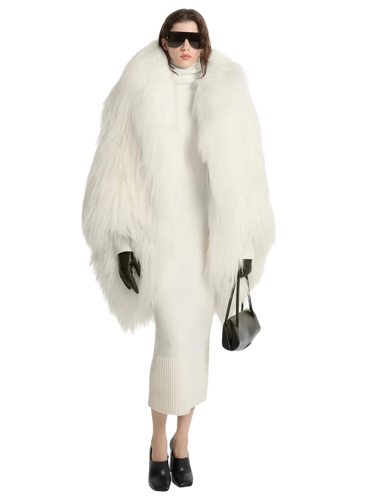 Shearling Bubble Coat in Natural Shearling Bubble Coat in Natural