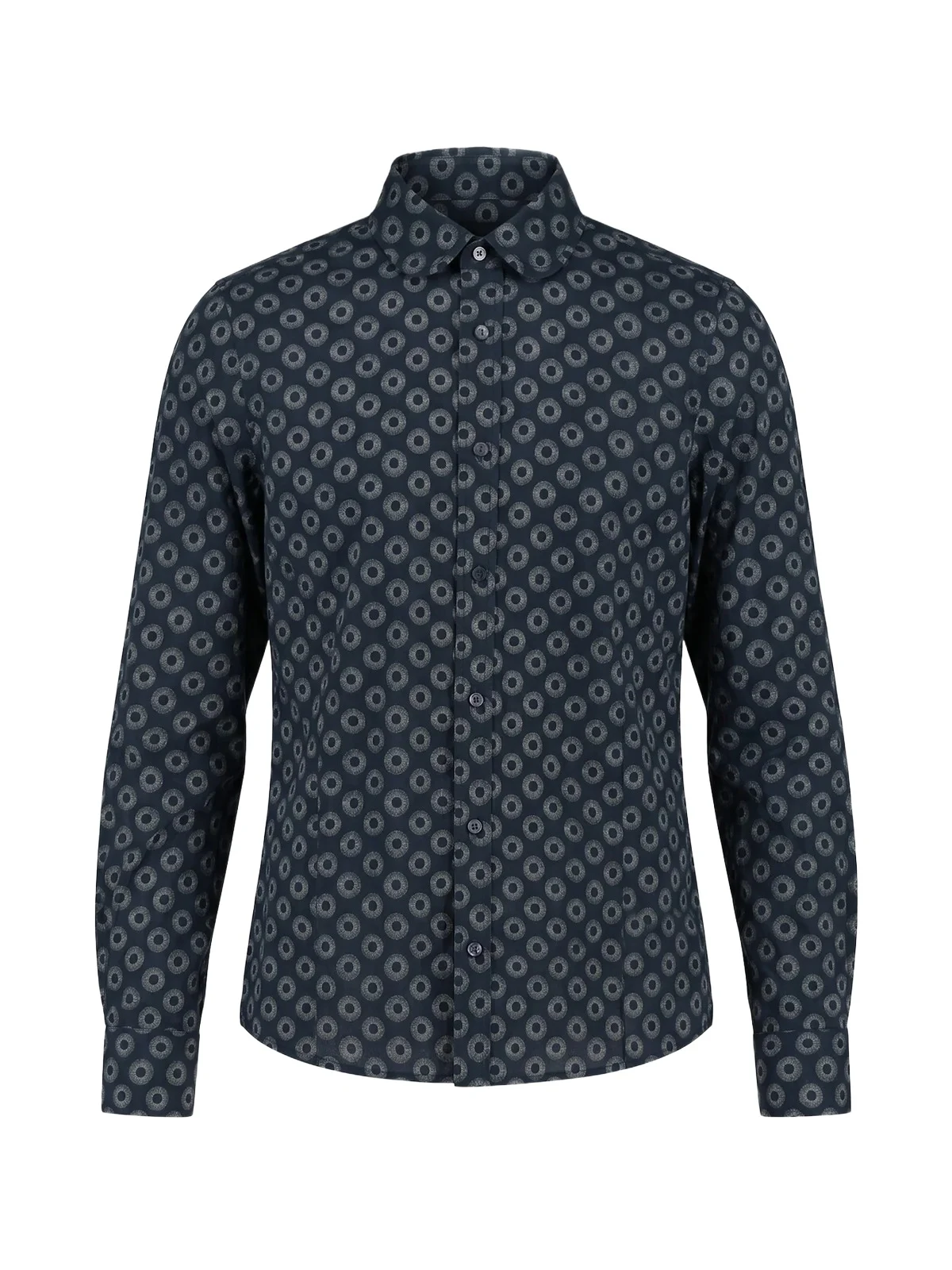 Cotton Sunburst Club Collar Shrunken Shirt Cotton Sunburst Club Collar Shrunken Shirt