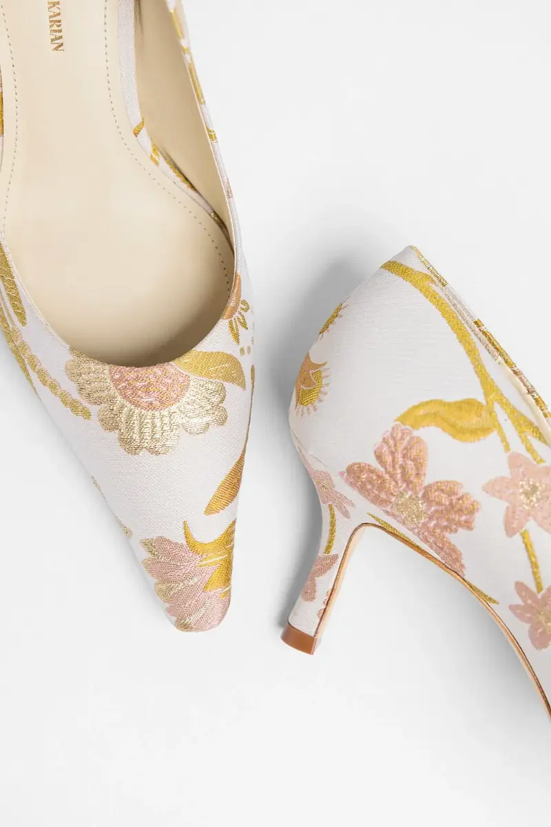 Markarian Larroudé by Markarian: Pump Mist Floral Brocade | Thumbnail 2 Markarian Larroudé by Markarian: Pump Mist Floral Brocade | Thumbnail 2