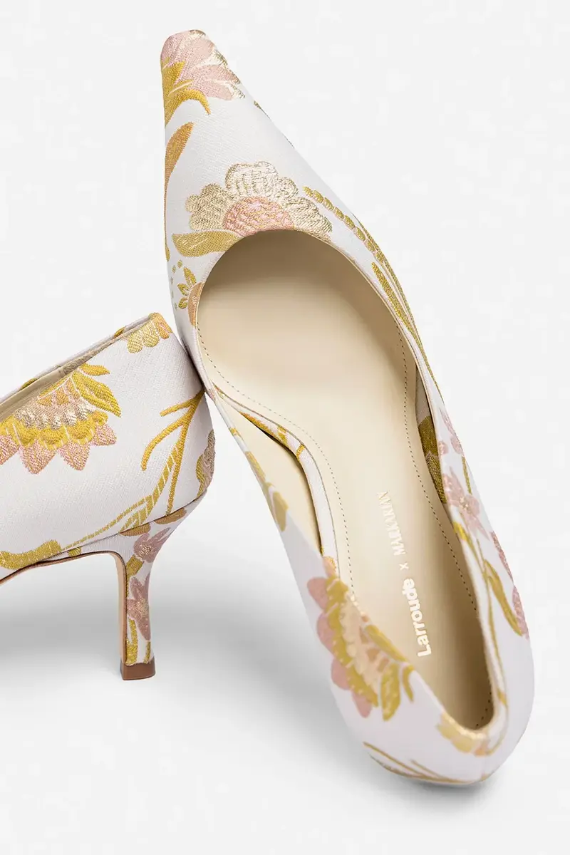 Markarian Larroudé by Markarian: Pump Mist Floral Brocade | Thumbnail 4 Markarian Larroudé by Markarian: Pump Mist Floral Brocade | Thumbnail 4