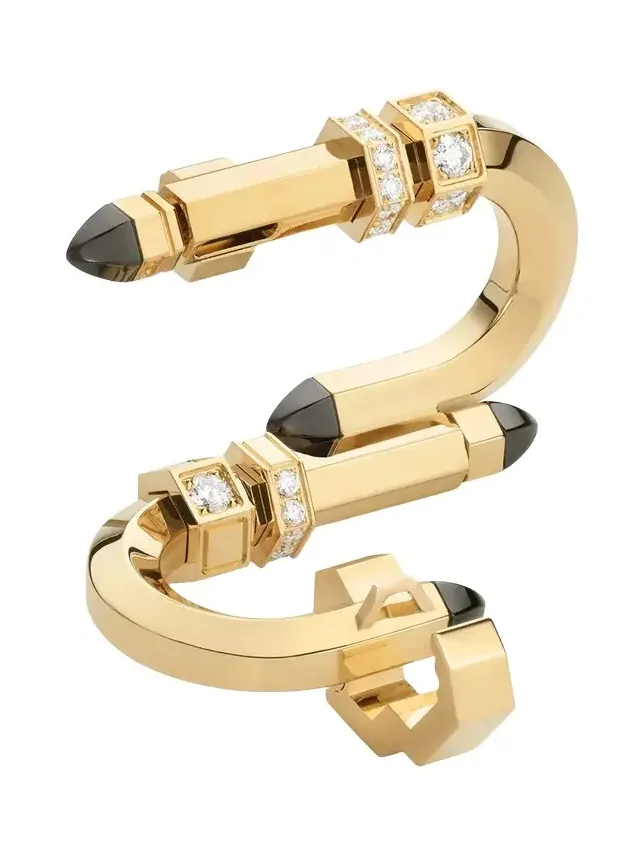 NOUVEL HERITAGE Diamond Black Enamel Try Me Clasp