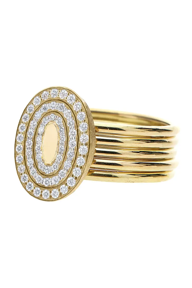 NANIS Diamond Boules Sway Four Band Circle Ring | Thumbnail 3