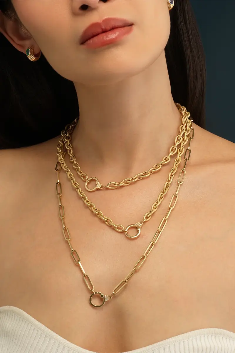 Sorellina Diamond Paperclip Chain Necklace | Thumbnail 2 Sorellina Diamond Paperclip Chain Necklace | Thumbnail 2
