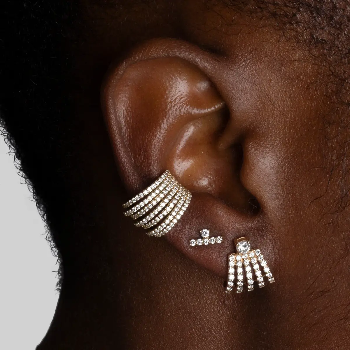 Stephanie Gottlieb Astrid Pave Multi Row Ear Cuff | Thumbnail 2 Stephanie Gottlieb Astrid Pave Multi Row Ear Cuff | Thumbnail 2