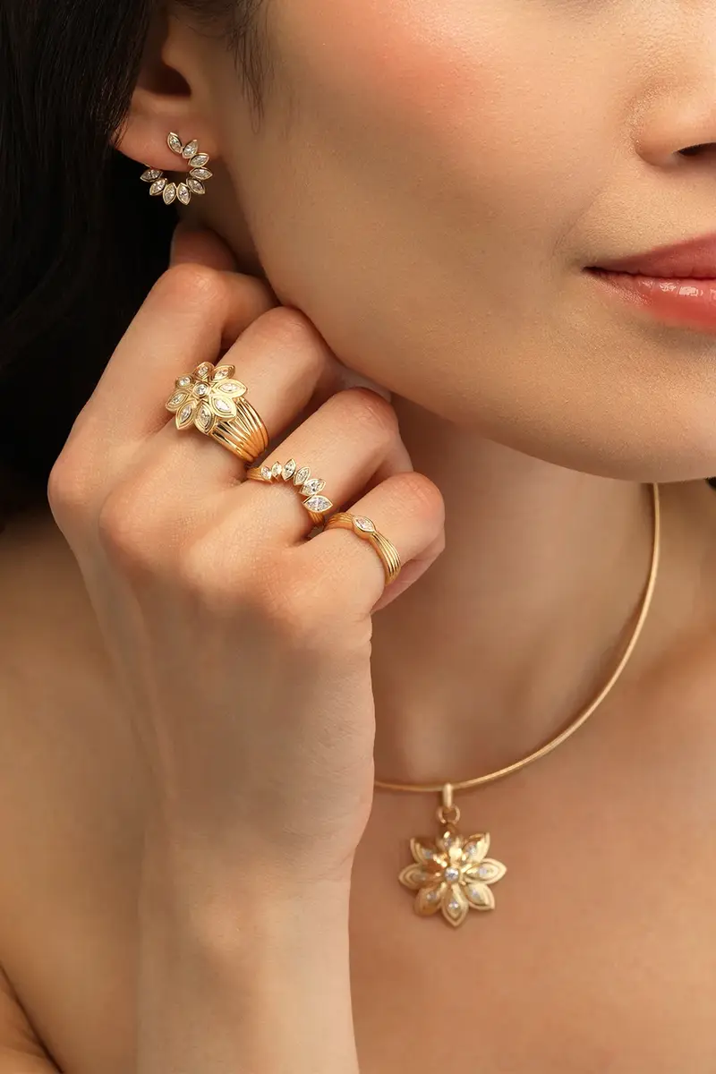 Sorellina Diamond Flower Bloom Pendant | Thumbnail 5