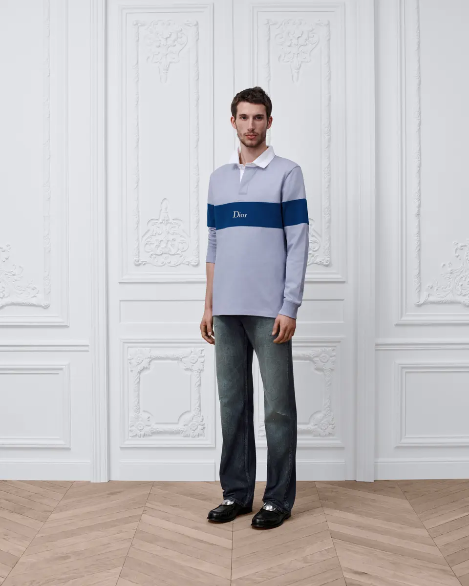 Dior Long-Sleeved Rugby Shirt, Relaxed Fit | Thumbnail 3 Dior Long-Sleeved Rugby Shirt, Relaxed Fit | Thumbnail 3