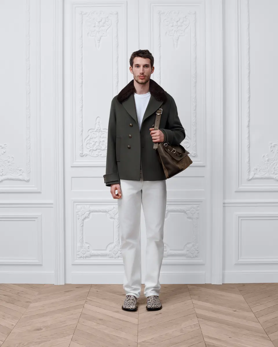 Dior Peacoat with Removable Collar | Thumbnail 2