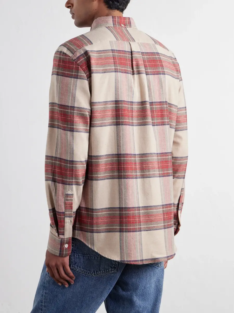 Portuguese Flannel Sabela Checked Cotton-Flannel Shirt - Men | Thumbnail 4