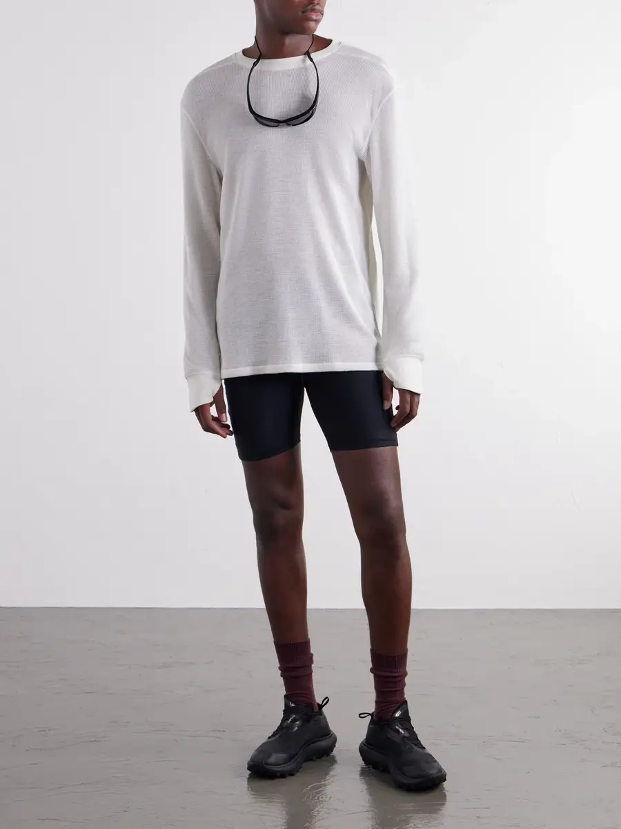 Literary Sport Weldon Waffle-Knit Wool T-Shirt - Men | Thumbnail 2