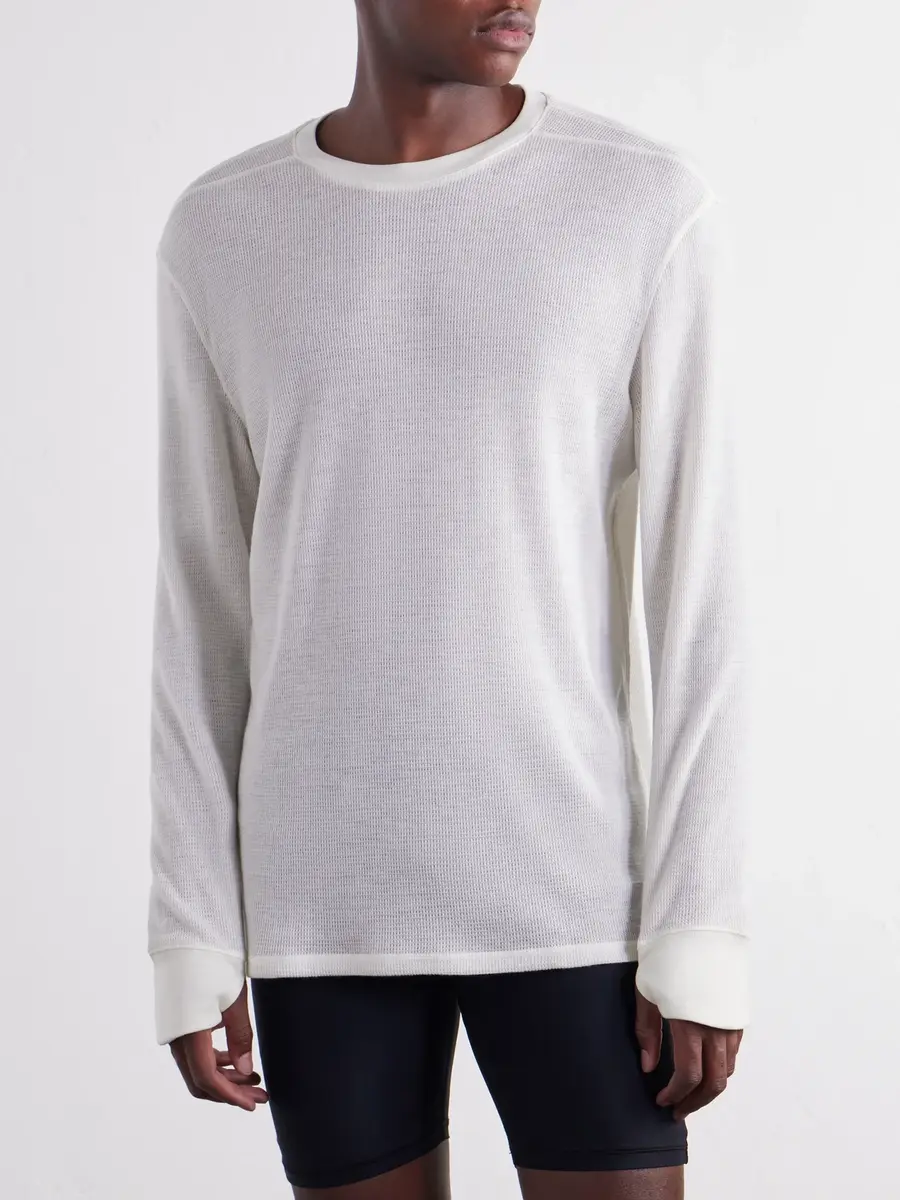 Literary Sport Weldon Waffle-Knit Wool T-Shirt - Men | Thumbnail 3