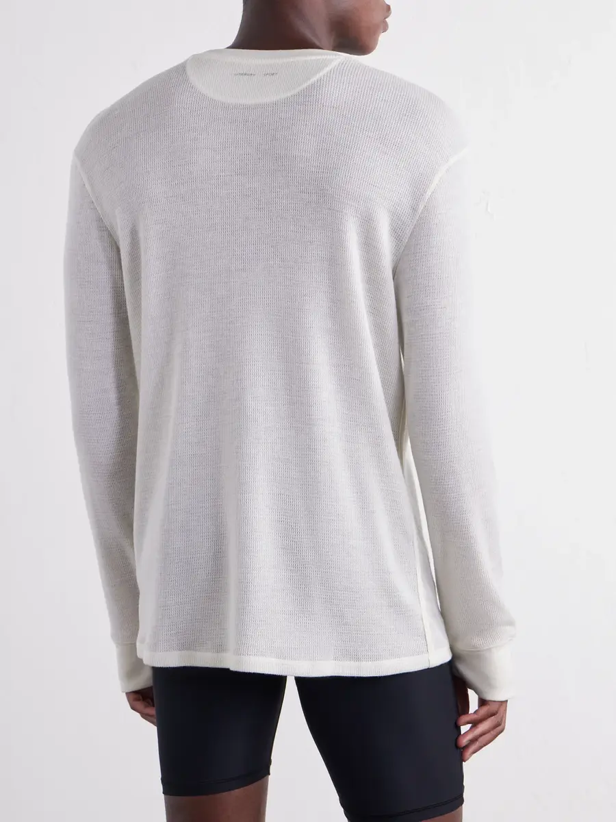 Literary Sport Weldon Waffle-Knit Wool T-Shirt - Men | Thumbnail 4