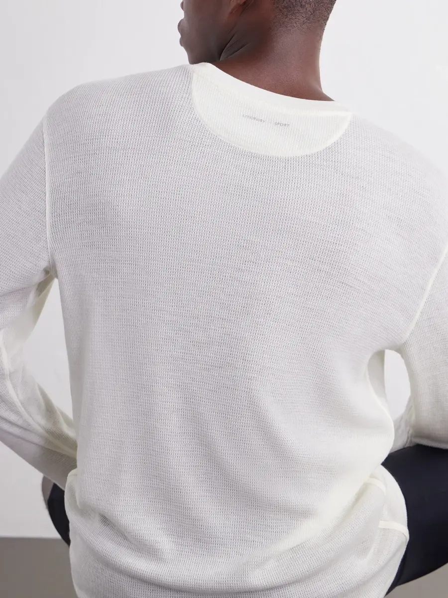 Literary Sport Weldon Waffle-Knit Wool T-Shirt - Men | Thumbnail 5