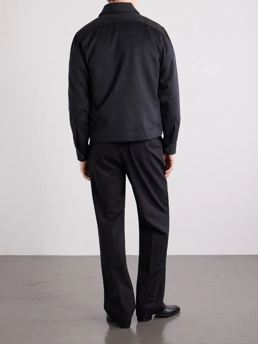 De Petrillo Wool and Cashmere-Blend Felt Bomber Jacket - Men | Thumbnail 4 De Petrillo Wool and Cashmere-Blend Felt Bomber Jacket - Men | Thumbnail 4