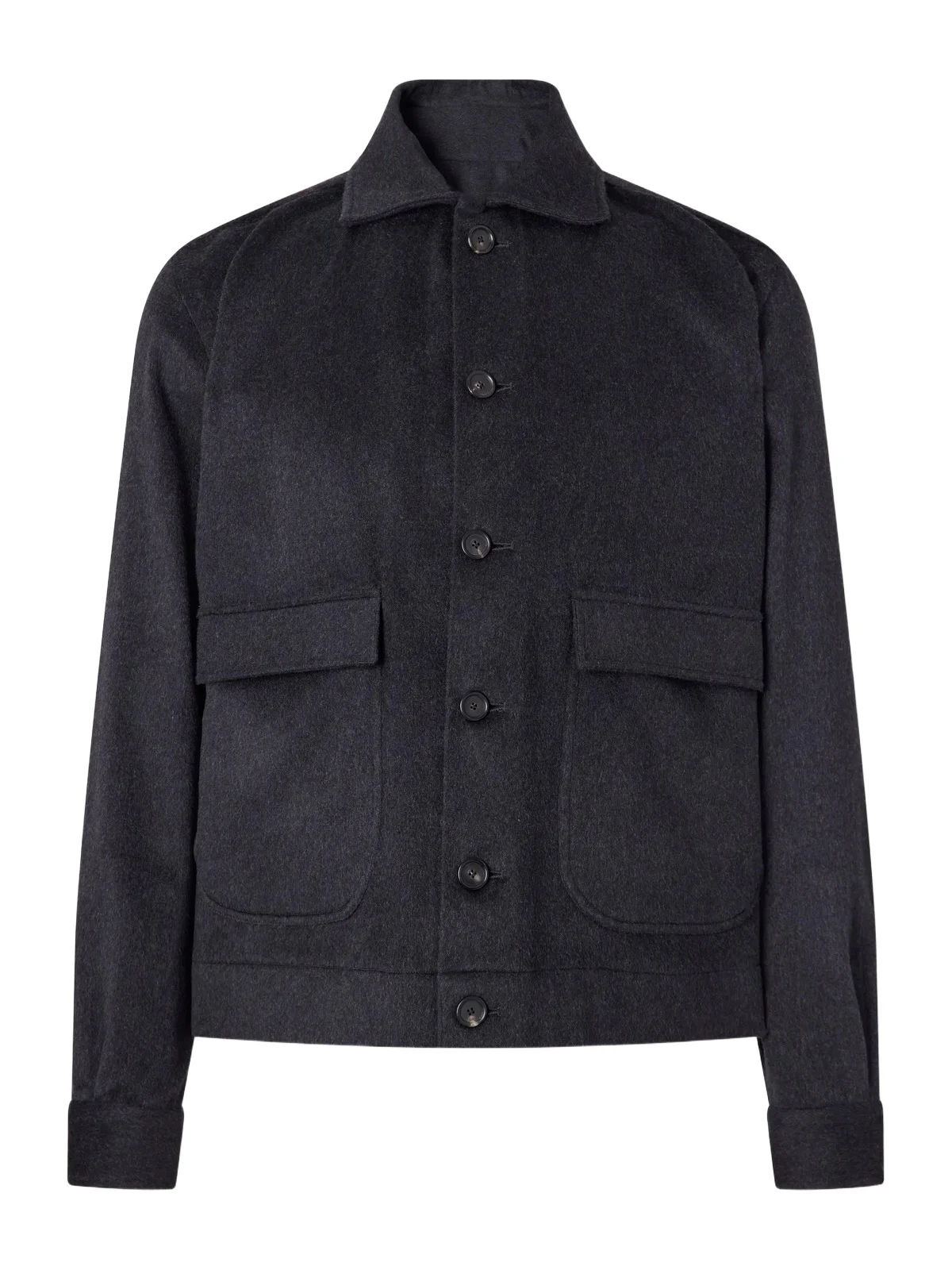 Wool and Cashmere-Blend Felt Bomber Jacket - Men Wool and Cashmere-Blend Felt Bomber Jacket - Men