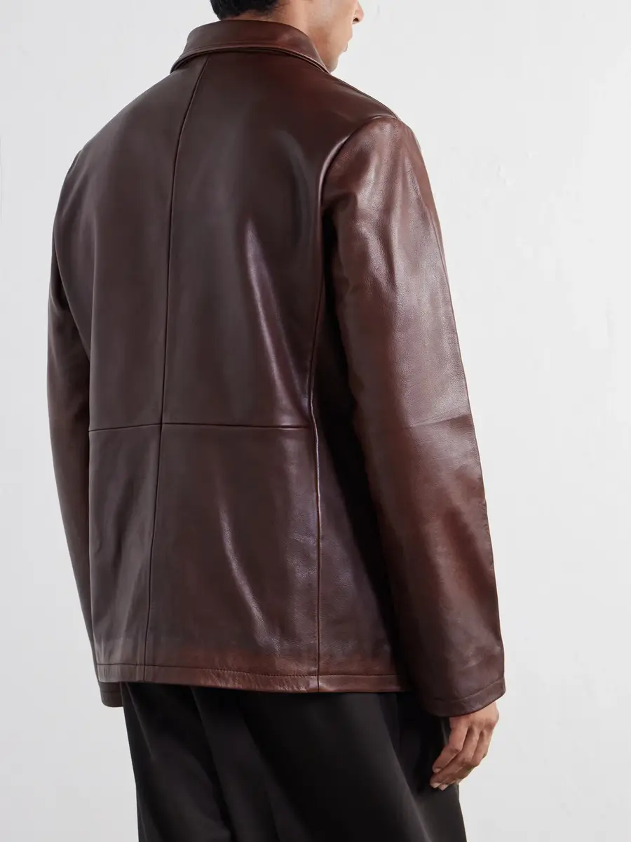 Studio Nicholson Leather Jacket - Men | Thumbnail 4