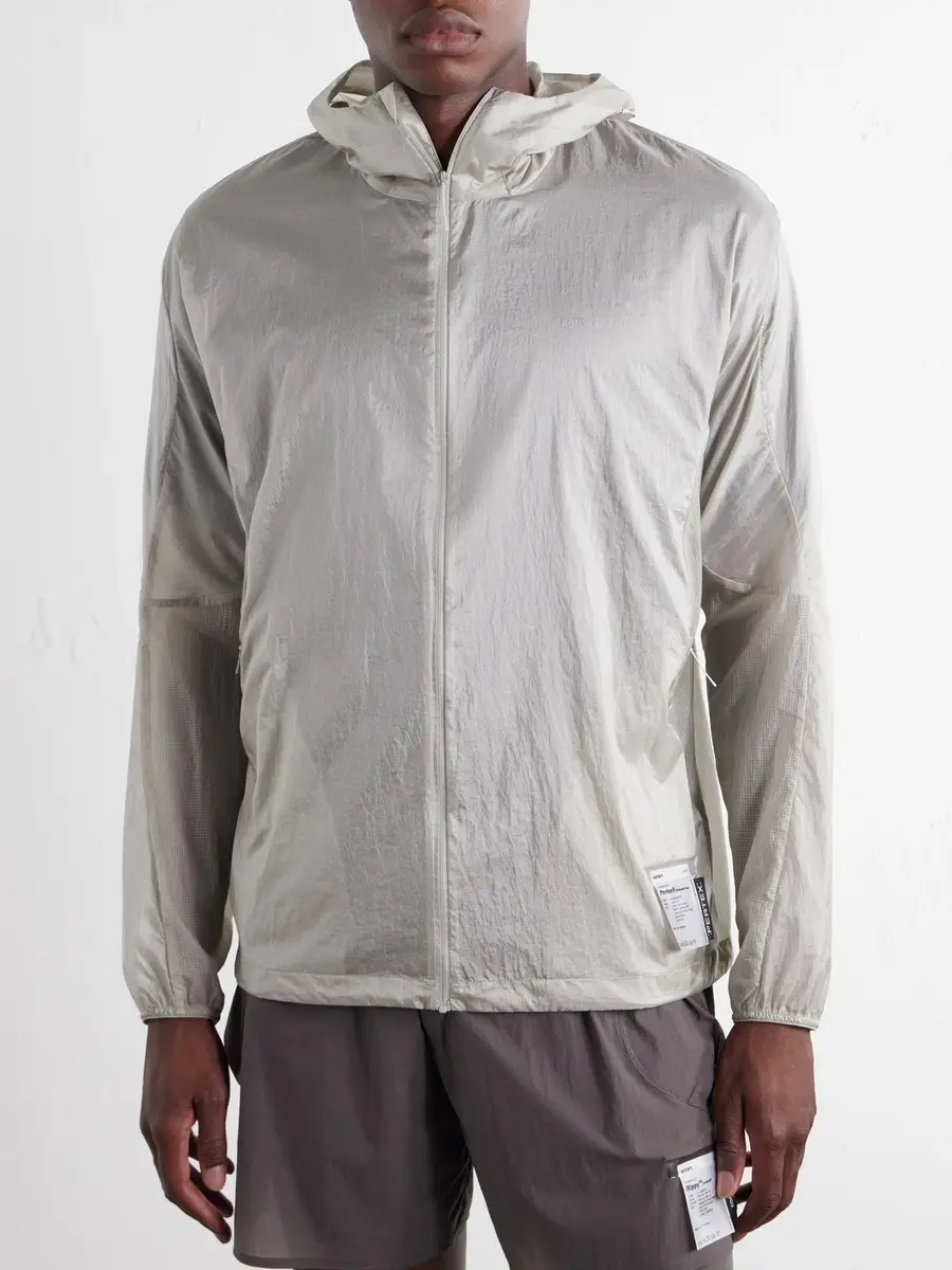 Satisfy Logo-Appliquéd Rippy™ Ripstop-Panelled Pertex® Diamond Fuse Hooded Jacket - Men | Thumbnail 3