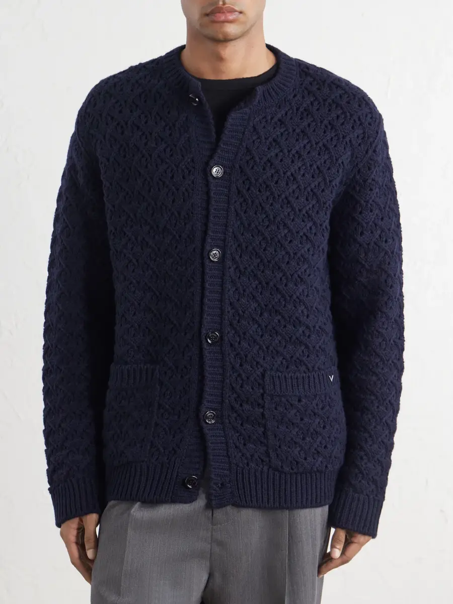 Valentino Garavani Wool and Cashmere-Blend Cardigan - Men | Thumbnail 3 Valentino Garavani Wool and Cashmere-Blend Cardigan - Men | Thumbnail 3