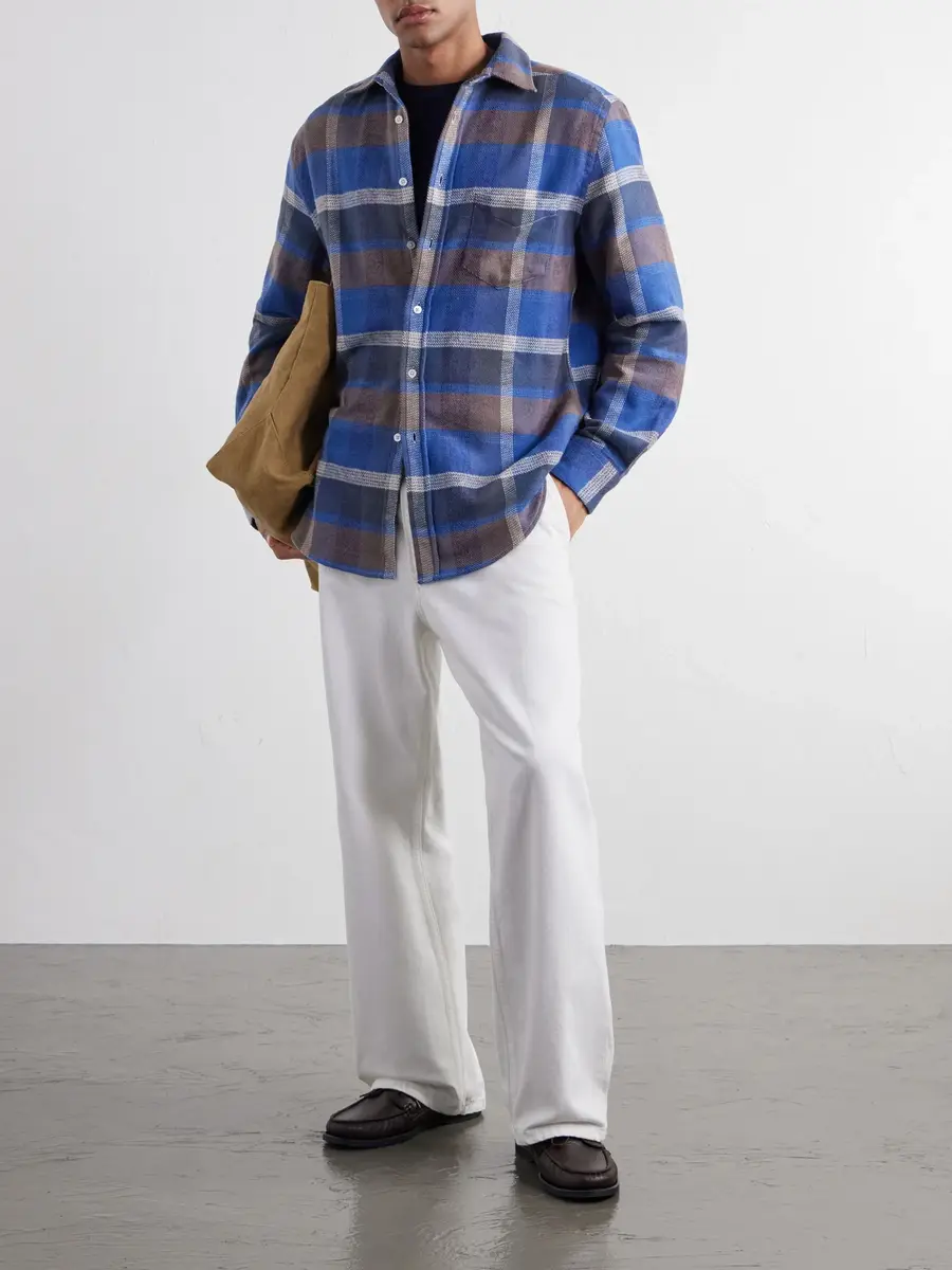 Portuguese Flannel Alpino Checked Cotton-Flannel Shirt - Men | Thumbnail 2
