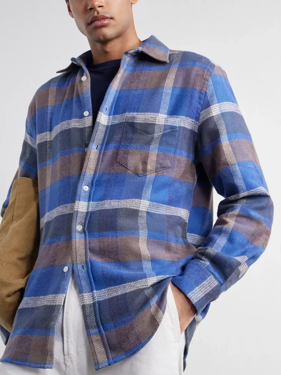 Portuguese Flannel Alpino Checked Cotton-Flannel Shirt - Men | Thumbnail 5