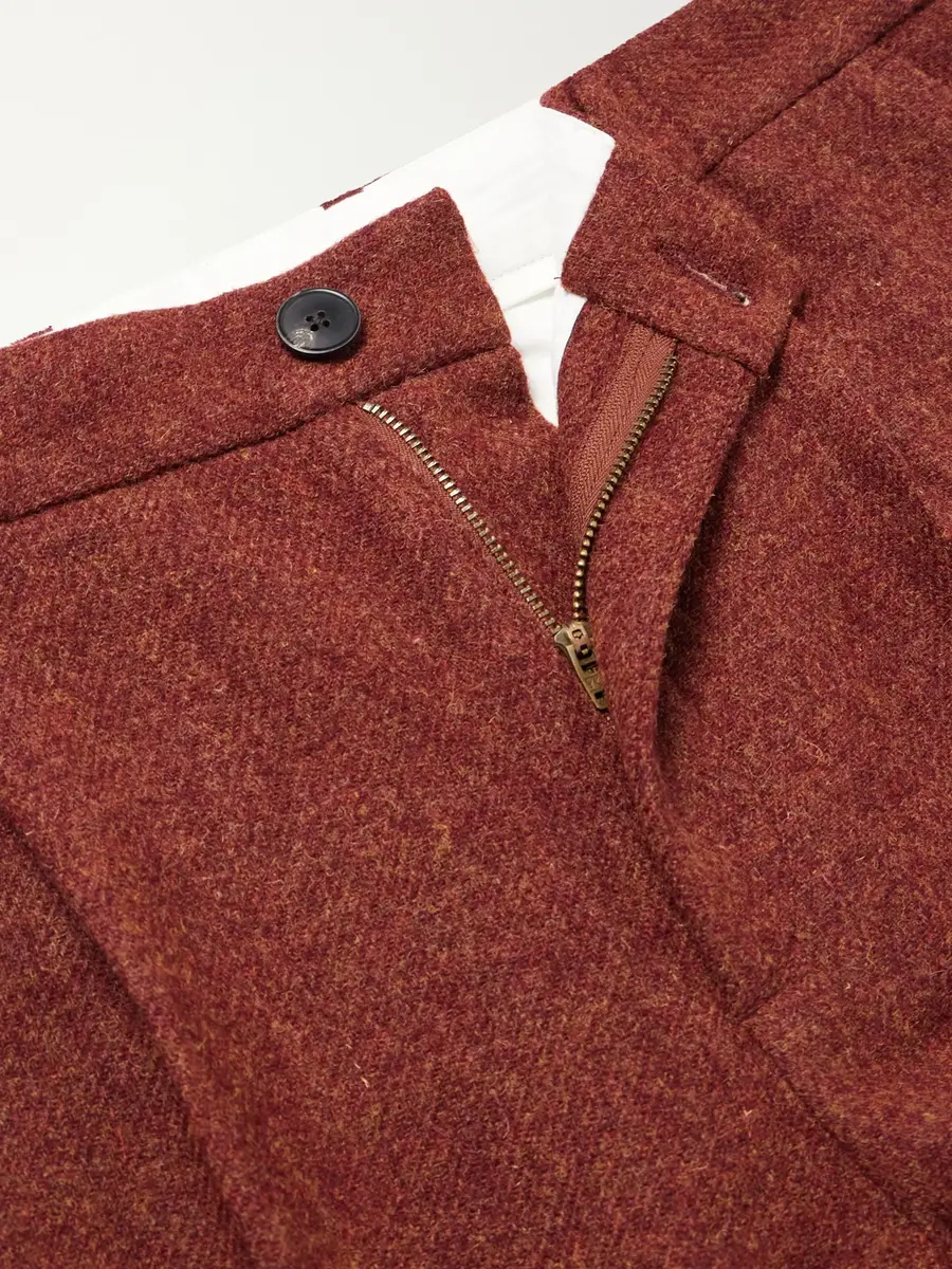 Portuguese Flannel Terroir Straight-Leg Pleated Wool-Twill Trousers - Men | Thumbnail 6