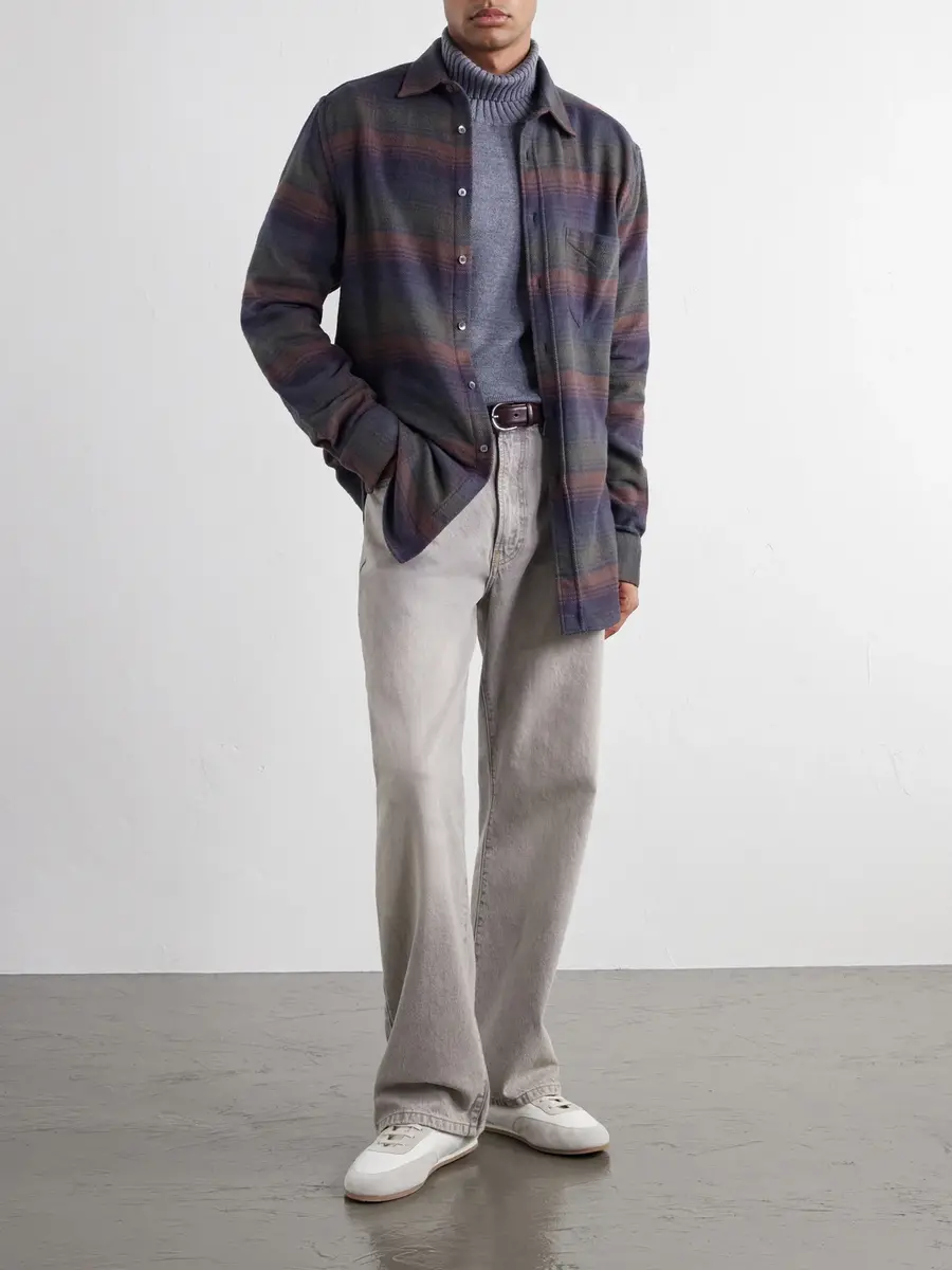 Portuguese Flannel Old Pine Checked Cotton-Flannel Shirt - Men | Thumbnail 2
