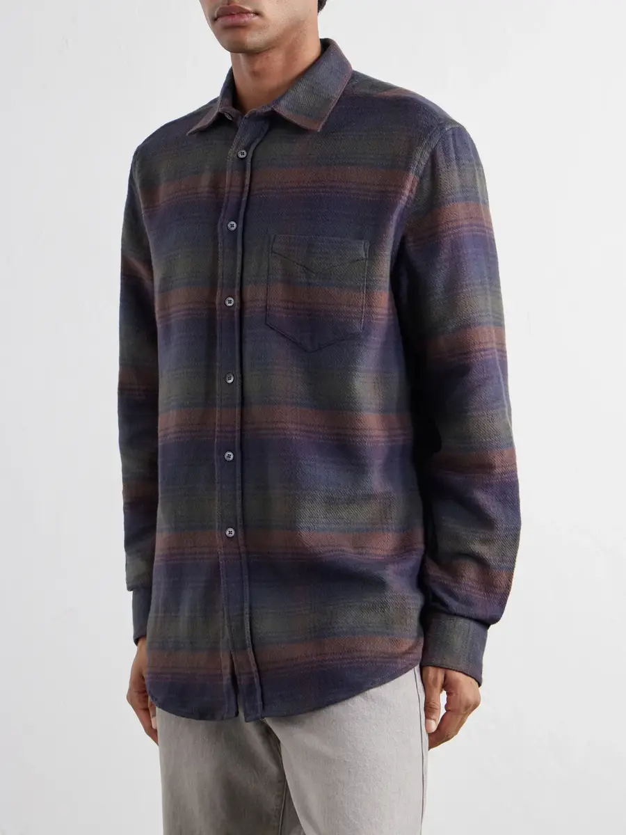 Portuguese Flannel Old Pine Checked Cotton-Flannel Shirt - Men | Thumbnail 3