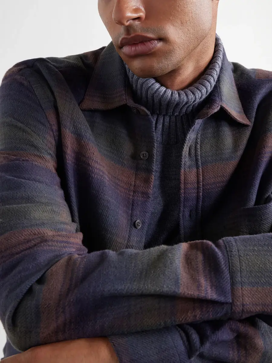 Portuguese Flannel Old Pine Checked Cotton-Flannel Shirt - Men | Thumbnail 5