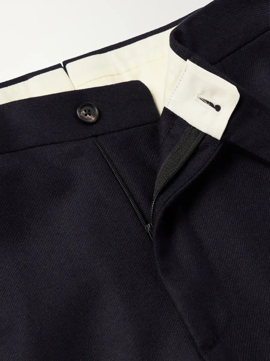 De Petrillo Straight-Leg Pleated Virgin Wool Trousers - Men | Thumbnail 6 De Petrillo Straight-Leg Pleated Virgin Wool Trousers - Men | Thumbnail 6