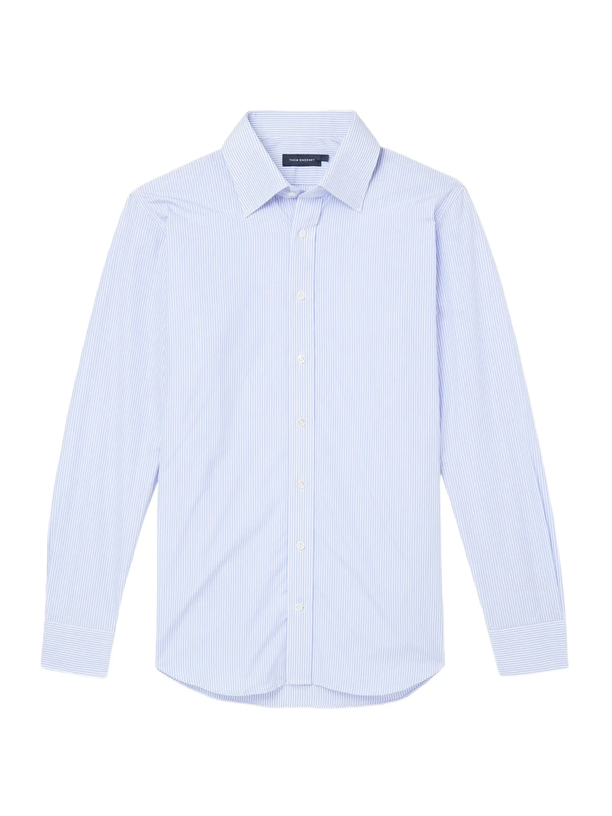 Thom Sweeney Lecce Striped Cotton-Poplin Shirt - Men