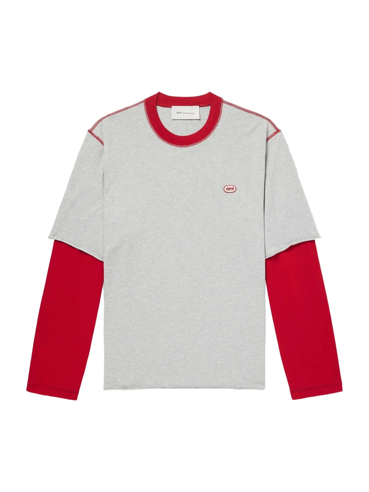 AMI PARIS Logo-Appliquéd Cotton-Jersey T-Shirt - Men