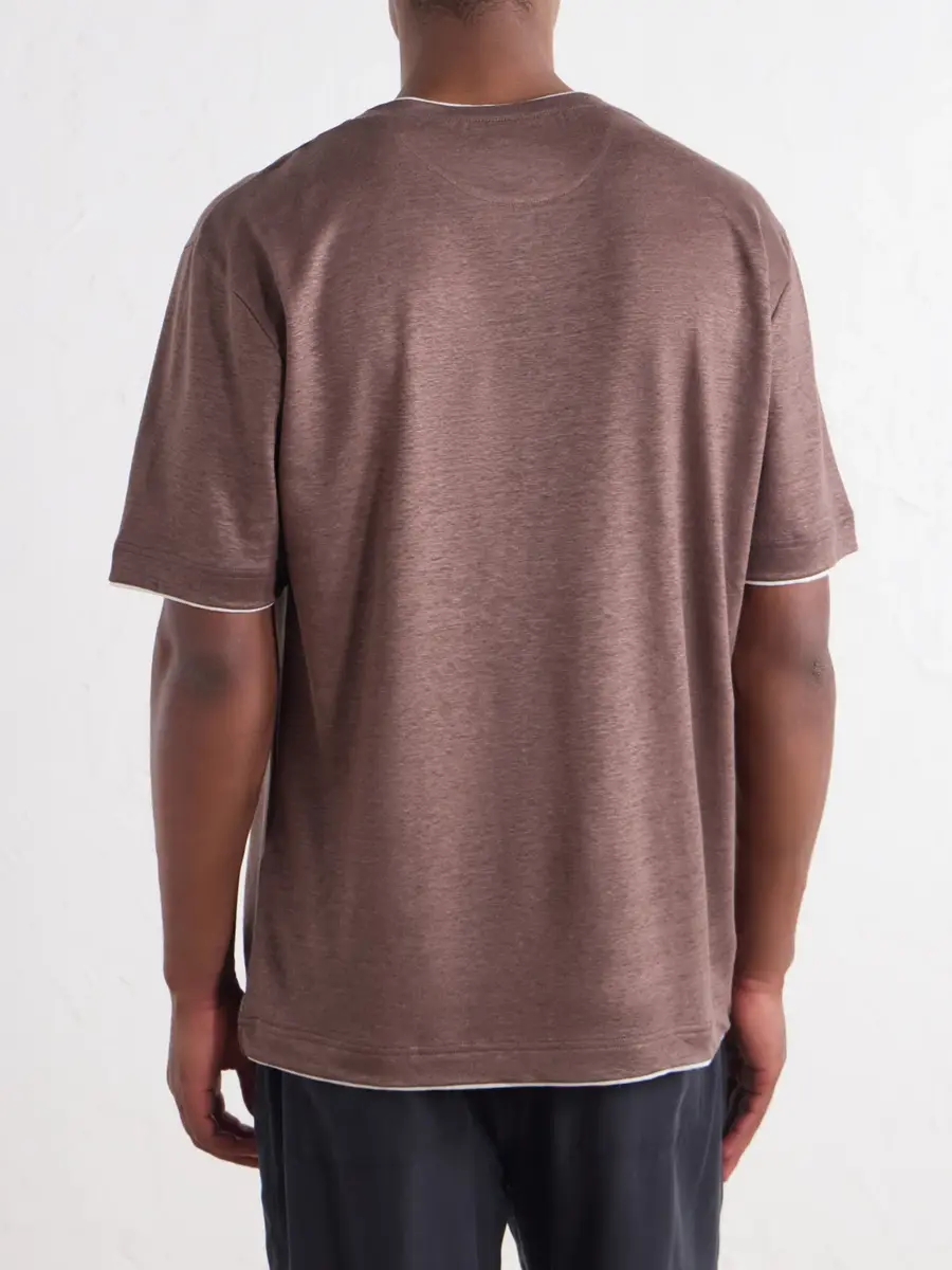 ELEVENTY Linen T-Shirt - Men | Thumbnail 4