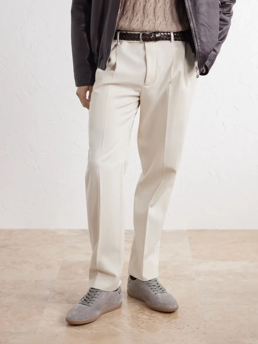 Zegna 232 Leather-Trimmed Suede Sneakers - Men | Thumbnail 2 Zegna 232 Leather-Trimmed Suede Sneakers - Men | Thumbnail 2