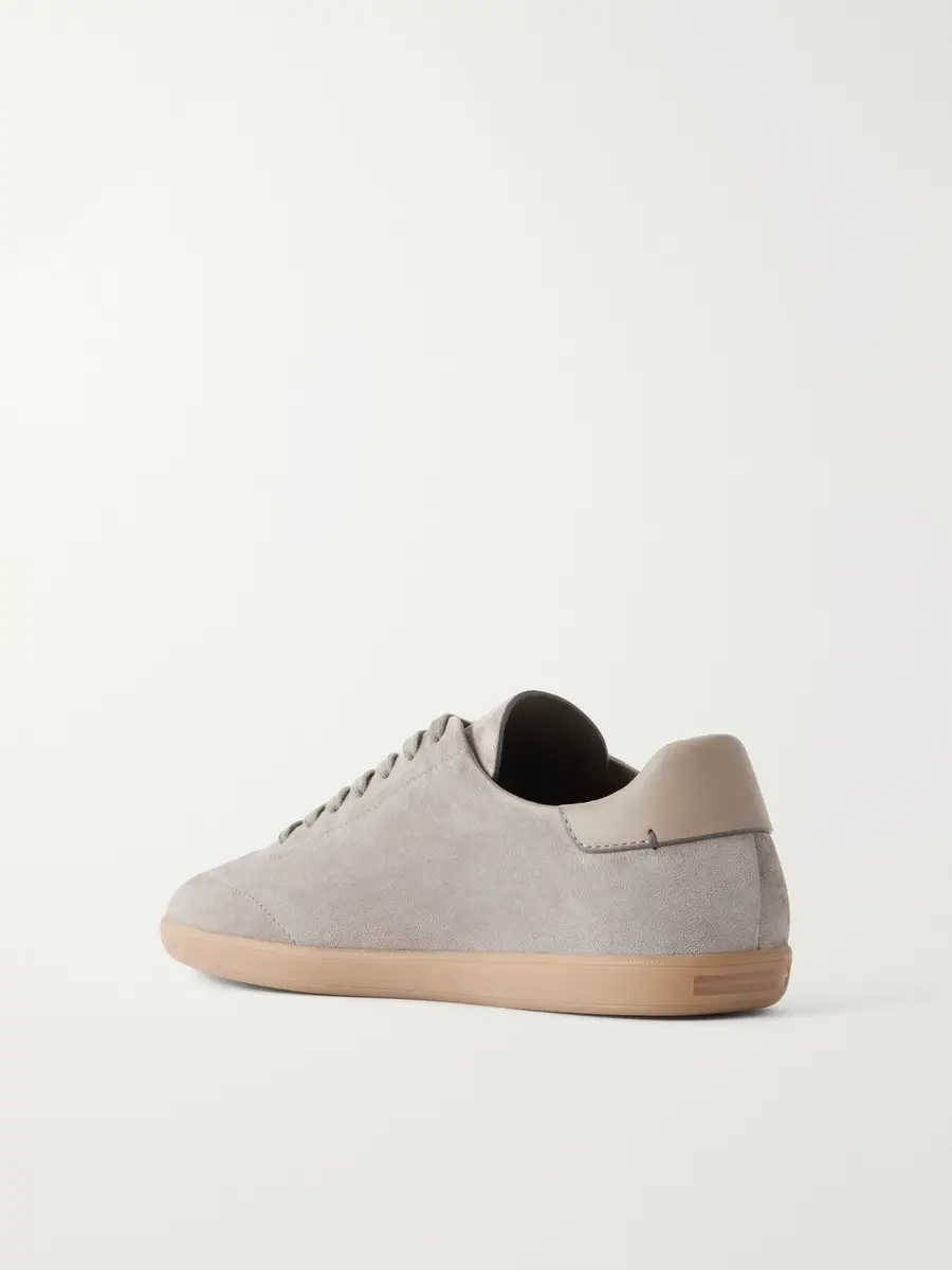 Zegna 232 Leather-Trimmed Suede Sneakers - Men | Thumbnail 4 Zegna 232 Leather-Trimmed Suede Sneakers - Men | Thumbnail 4