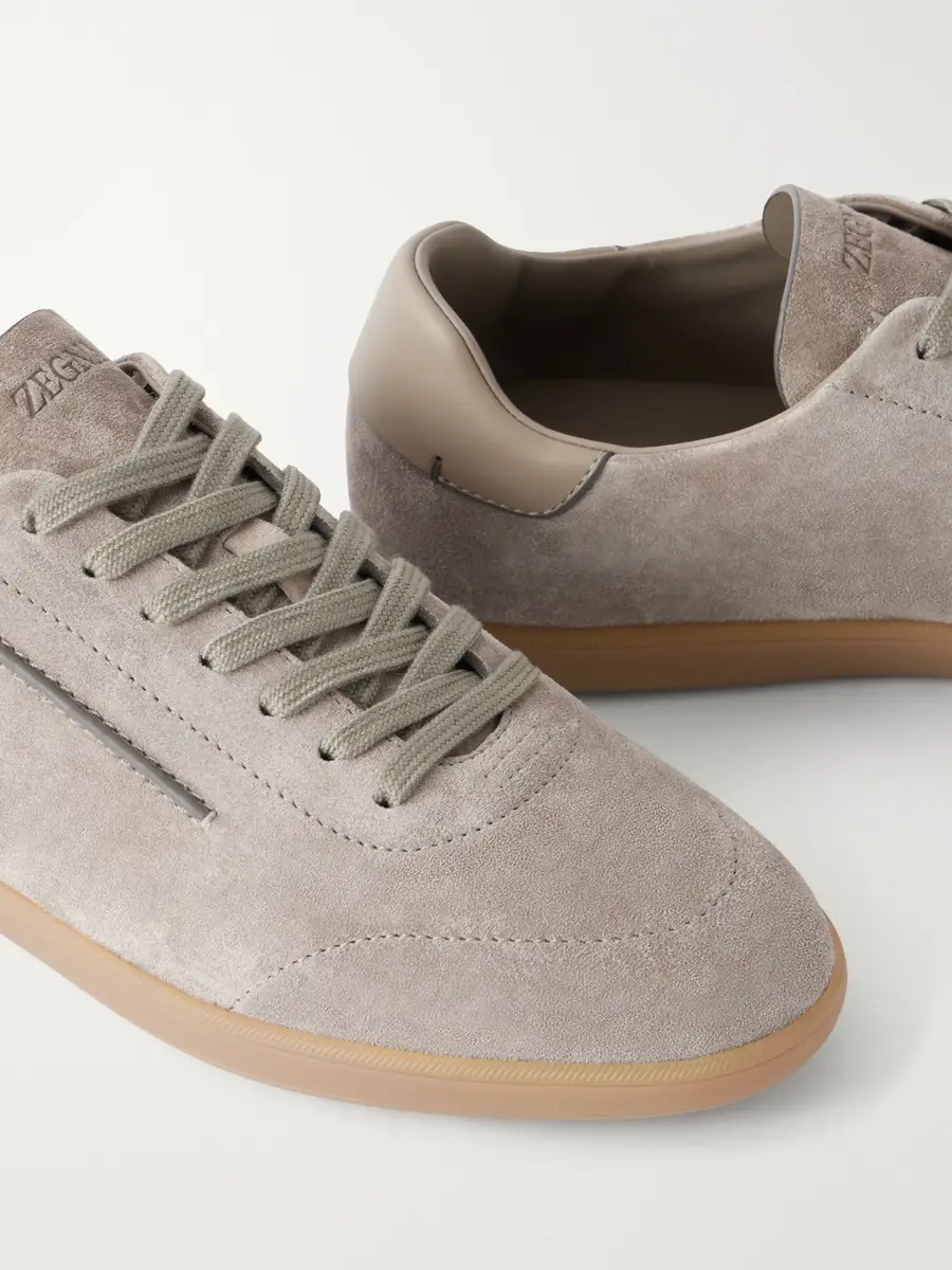 Zegna 232 Leather-Trimmed Suede Sneakers - Men | Thumbnail 5 Zegna 232 Leather-Trimmed Suede Sneakers - Men | Thumbnail 5