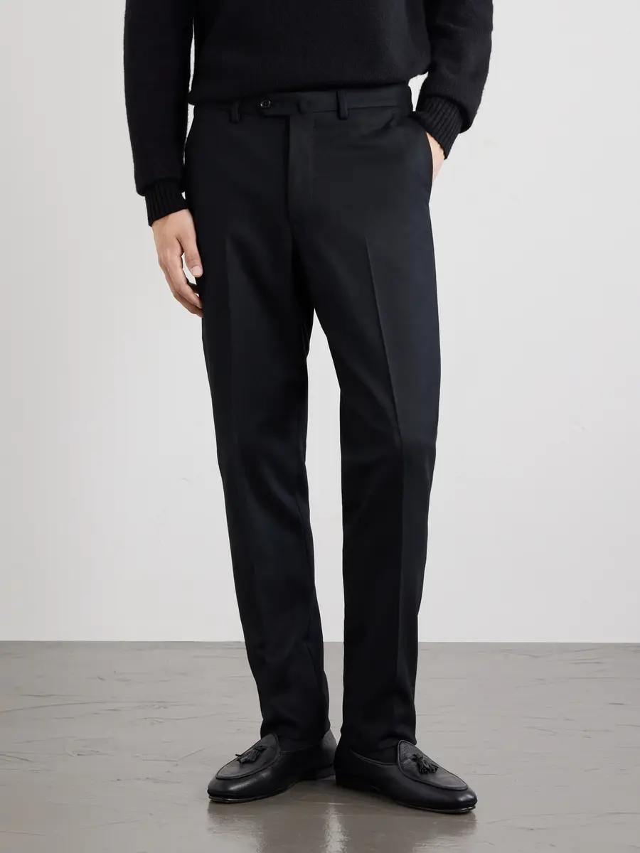 De Petrillo Straight-Leg Wool and Cashmere-Blend Suit Trousers - Men | Thumbnail 3