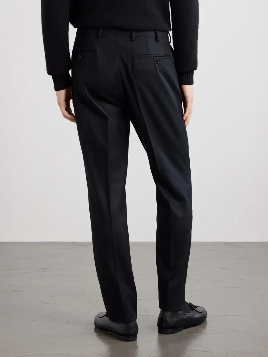 De Petrillo Straight-Leg Wool and Cashmere-Blend Suit Trousers - Men | Thumbnail 4