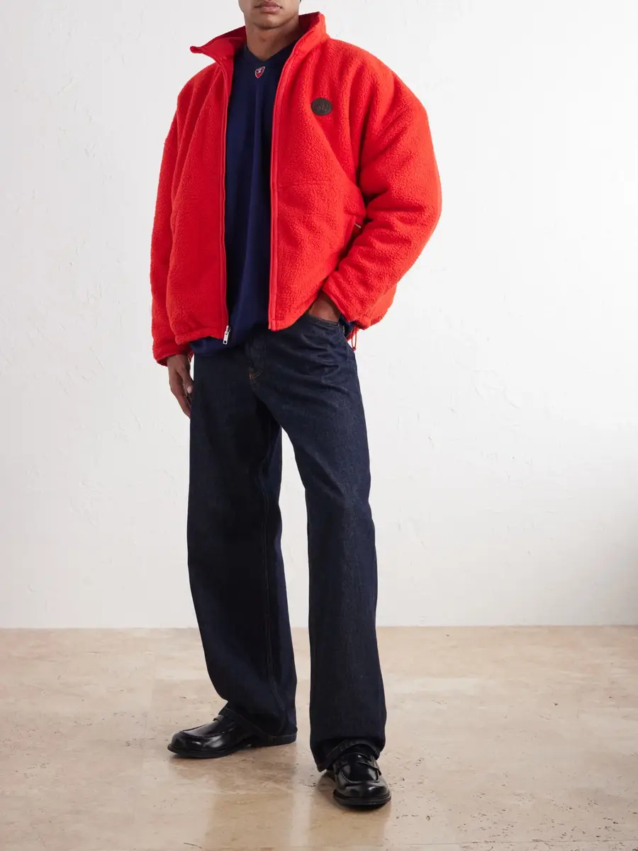 Willy Chavarria Logo-Appliquéd Fleece Jacket - Men | Thumbnail 2 Willy Chavarria Logo-Appliquéd Fleece Jacket - Men | Thumbnail 2