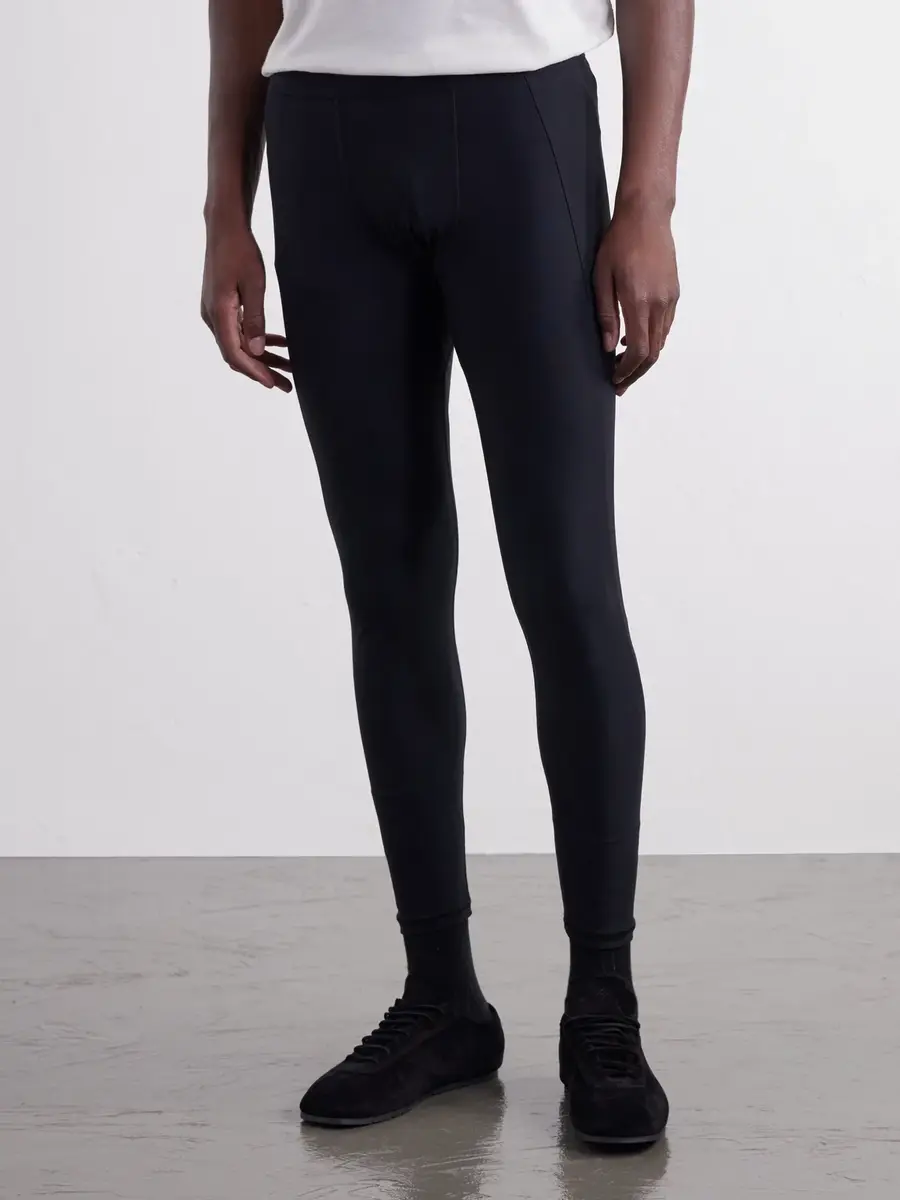 Literary Sport Mare Drawstring Stretch-Jersey Running Leggings - Men | Thumbnail 3