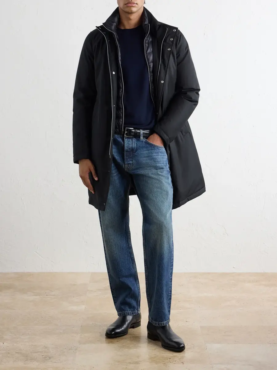 HERNO New Business Layered Padded Shell Down Coat - Men | Thumbnail 2