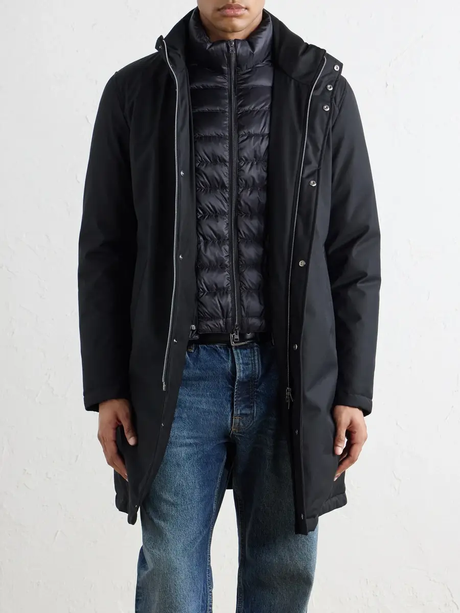 HERNO New Business Layered Padded Shell Down Coat - Men | Thumbnail 6