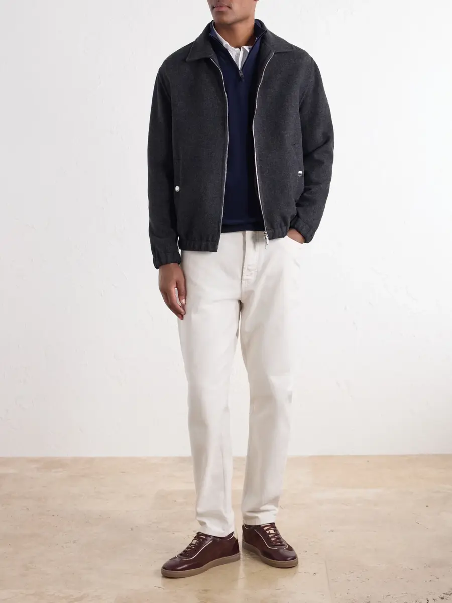 ELEVENTY Wool Bomber Jacket - Men | Thumbnail 2 ELEVENTY Wool Bomber Jacket - Men | Thumbnail 2