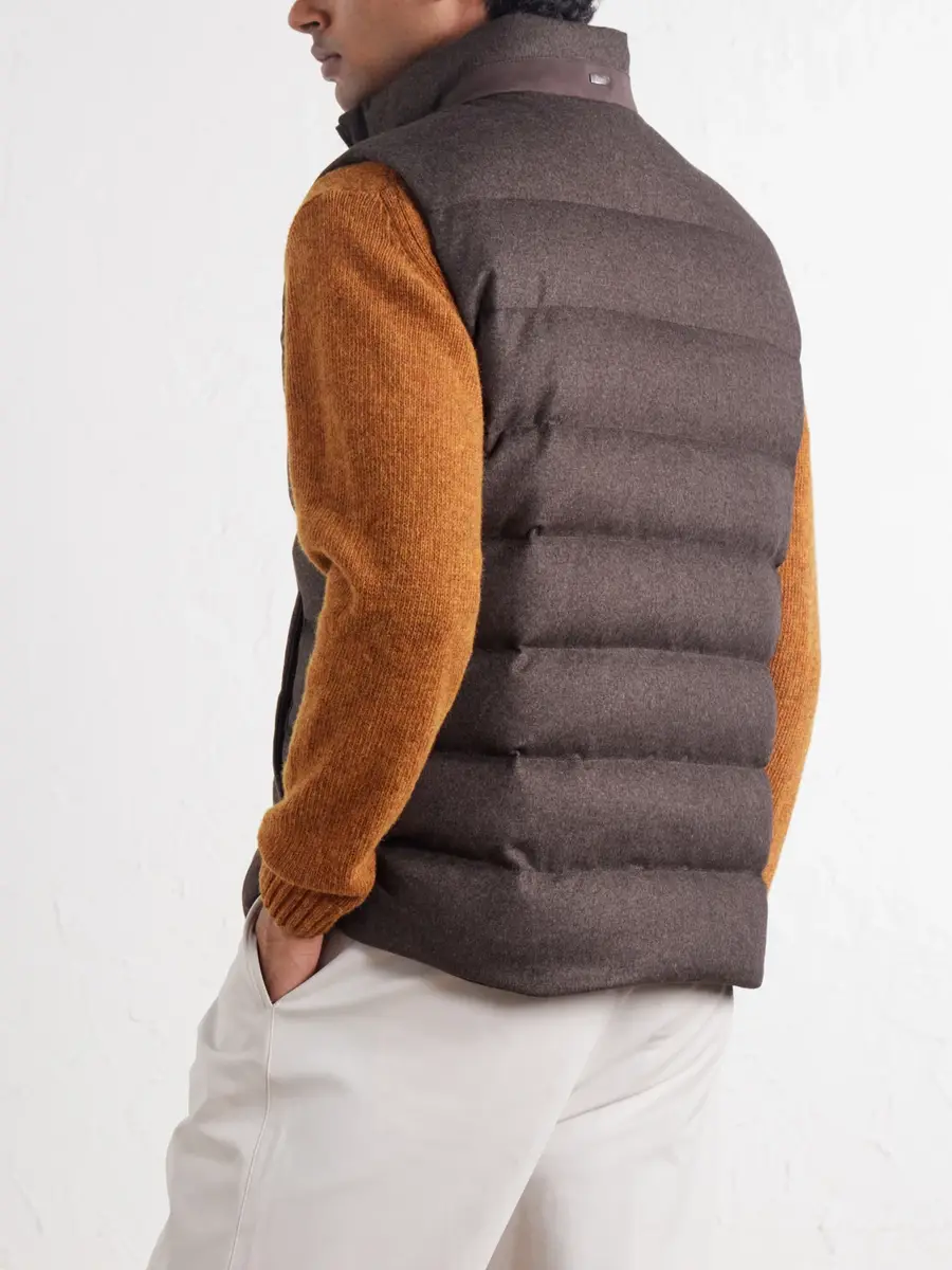 HERNO Quilted Silk and Cashmere-Blend Gilet - Men | Thumbnail 4 HERNO Quilted Silk and Cashmere-Blend Gilet - Men | Thumbnail 4