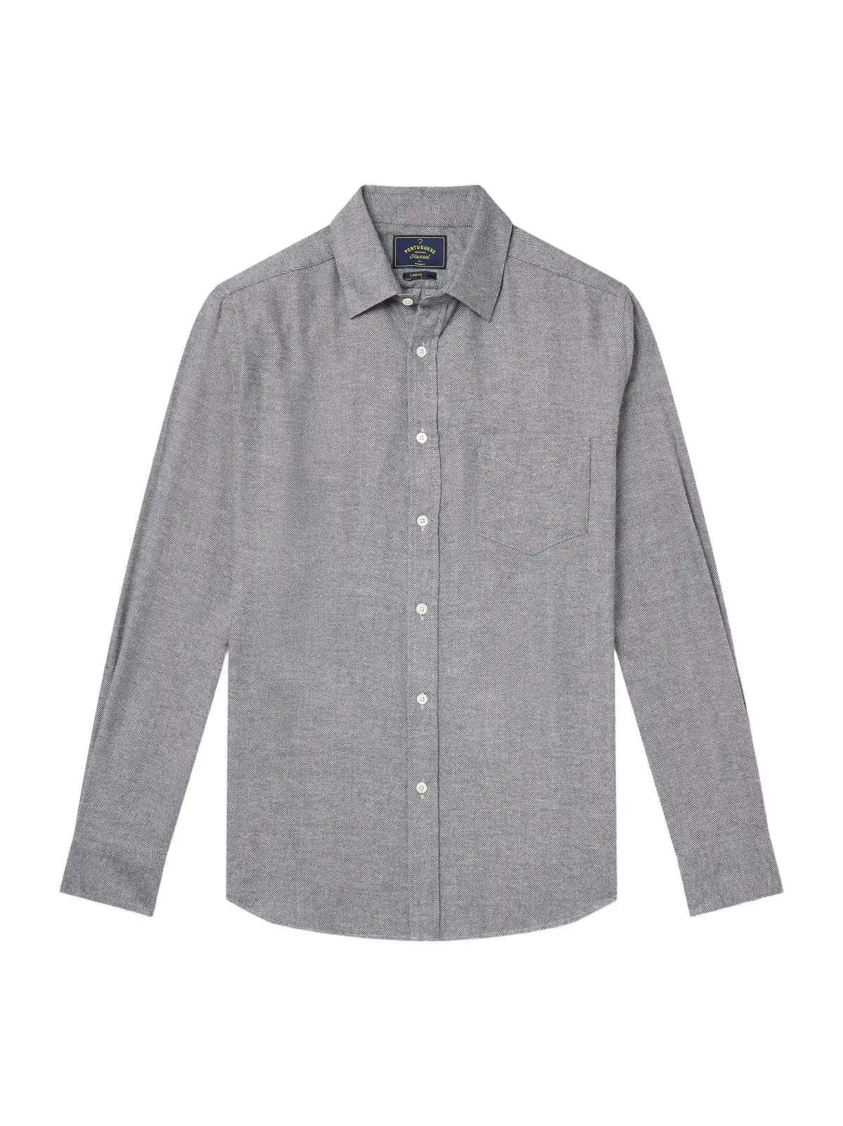 Portuguese Flannel Espiga Herringbone Cotton-Flannel Shirt - Men