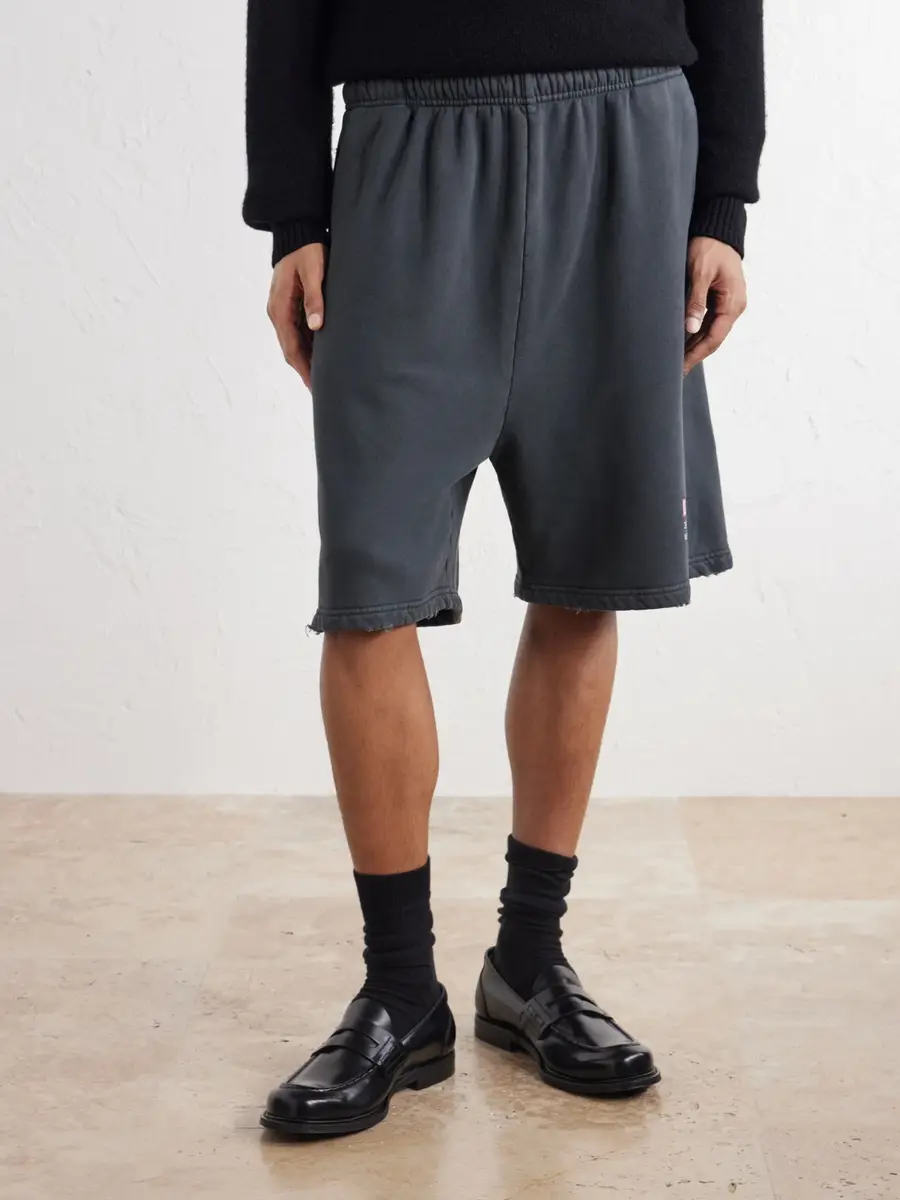 Willy Chavarria Straight-Leg Printed Cotton-Jersey Shorts - Men | Thumbnail 3 Willy Chavarria Straight-Leg Printed Cotton-Jersey Shorts - Men | Thumbnail 3