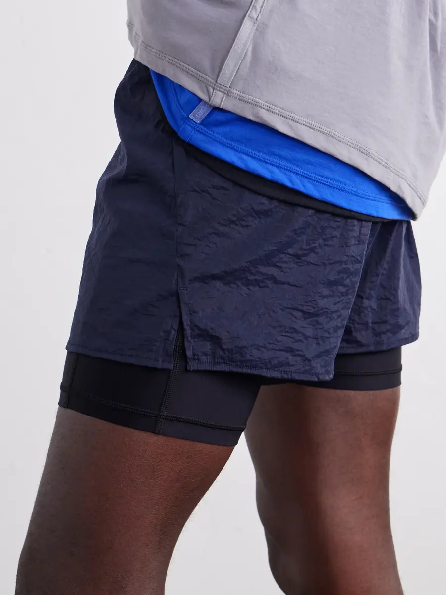 Literary Sport Myles Layered Shell and Stretch-Jersey Running Shorts - Men | Thumbnail 5