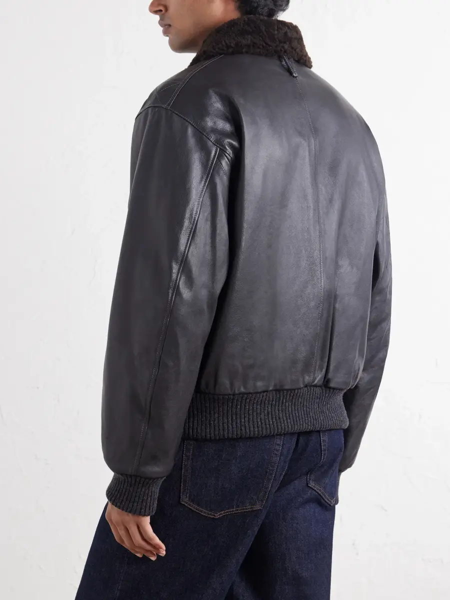 Valstar Smith Shearling-Trimmed Full-Grain Leather Jacket - Men | Thumbnail 4 Valstar Smith Shearling-Trimmed Full-Grain Leather Jacket - Men | Thumbnail 4