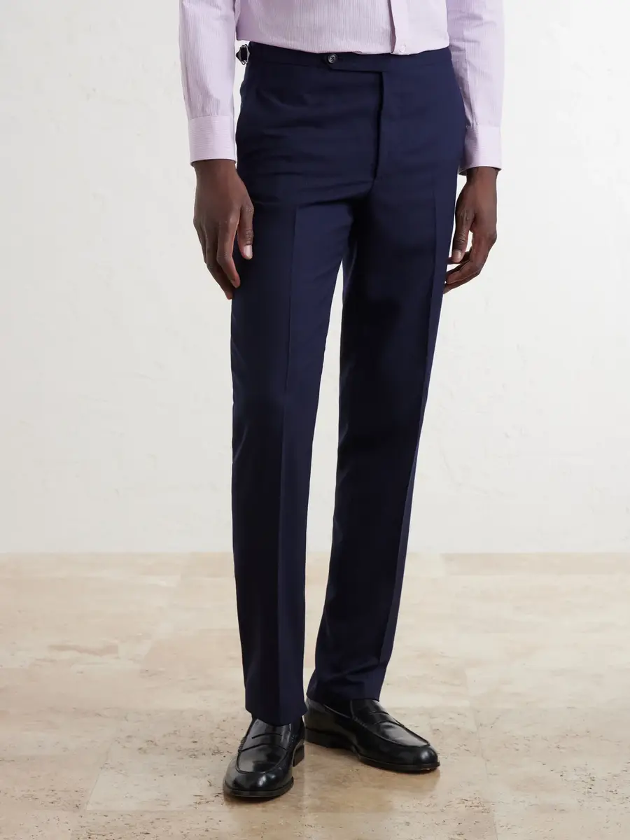 De Petrillo Tapered Virgin Wool Suit Trousers - Men | Thumbnail 3