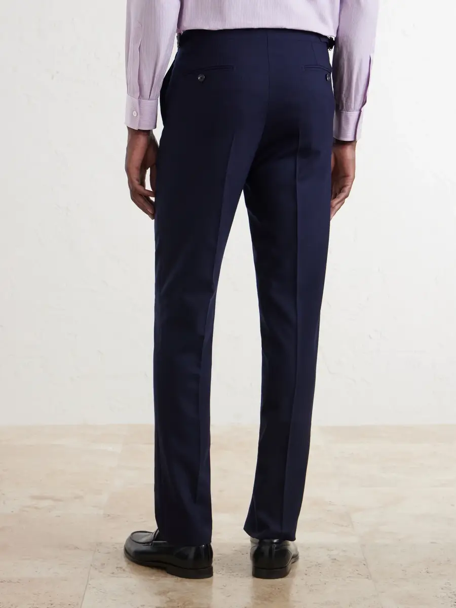 De Petrillo Tapered Virgin Wool Suit Trousers - Men | Thumbnail 4